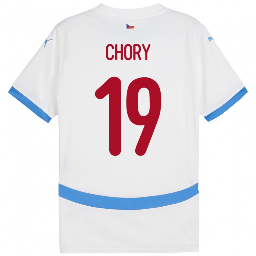 Kinder Tschechien Tomas Chory #19 Weiß Auswärtstrikot Trikot 24-26 T-Shirt Österreich