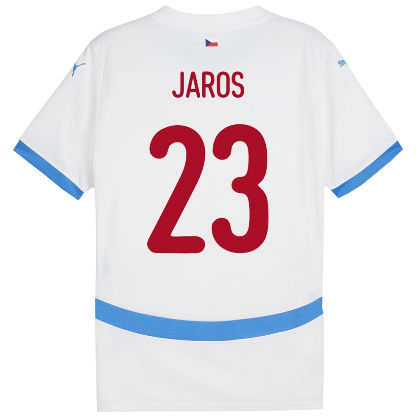 Kinder Tschechien Vitezslav Jaros #23 Weiß Auswärtstrikot Trikot 24-26 T-Shirt Österreich