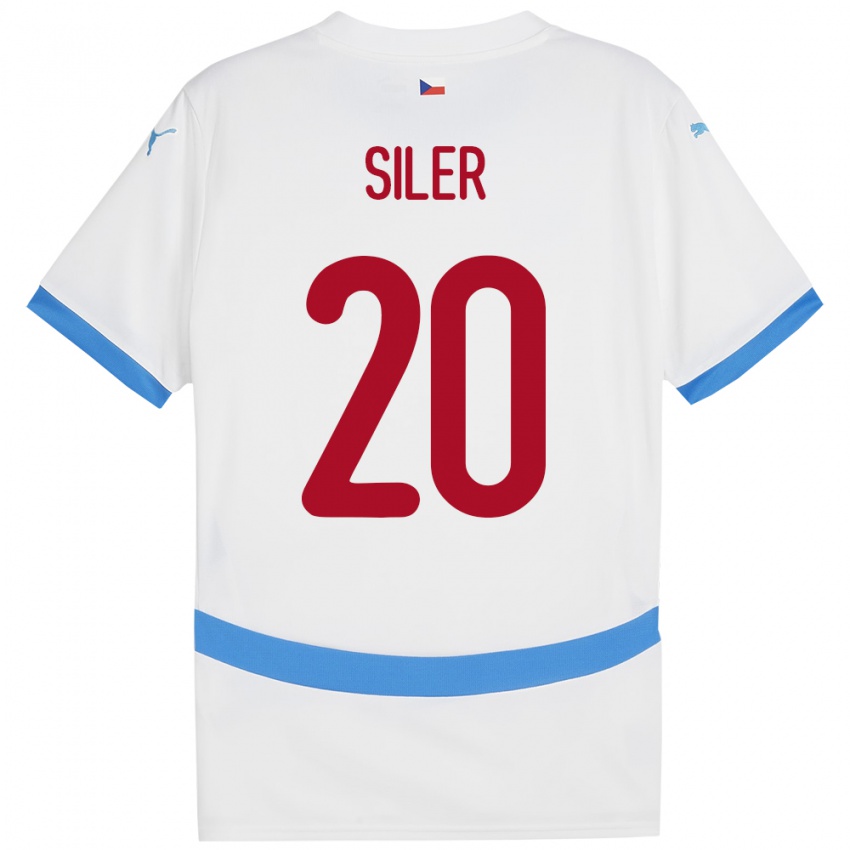 Kinder Tschechien Radek Siler #20 Weiß Auswärtstrikot Trikot 24-26 T-Shirt Österreich