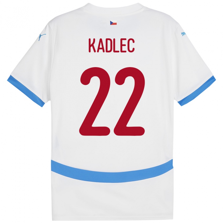 Kinder Tschechien Adam Kadlec #22 Weiß Auswärtstrikot Trikot 24-26 T-Shirt Österreich