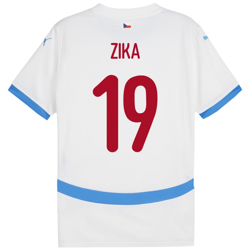 Kinder Tschechien Petr Zika #19 Weiß Auswärtstrikot Trikot 24-26 T-Shirt Österreich