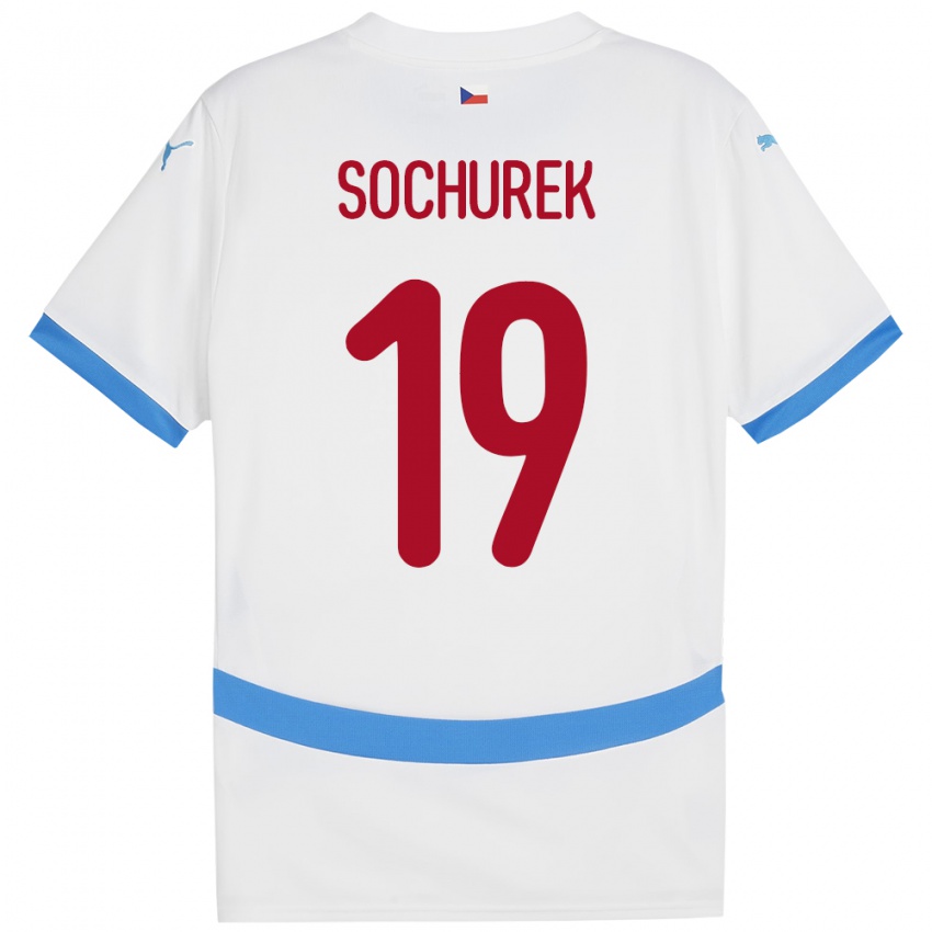 Kinder Tschechien Hugo Sochurek #19 Weiß Auswärtstrikot Trikot 24-26 T-Shirt Österreich