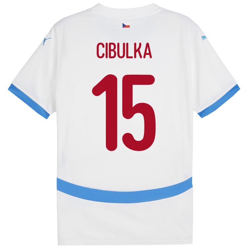 Kinder Tschechien Oskar Cibulka #15 Weiß Auswärtstrikot Trikot 24-26 T-Shirt Österreich