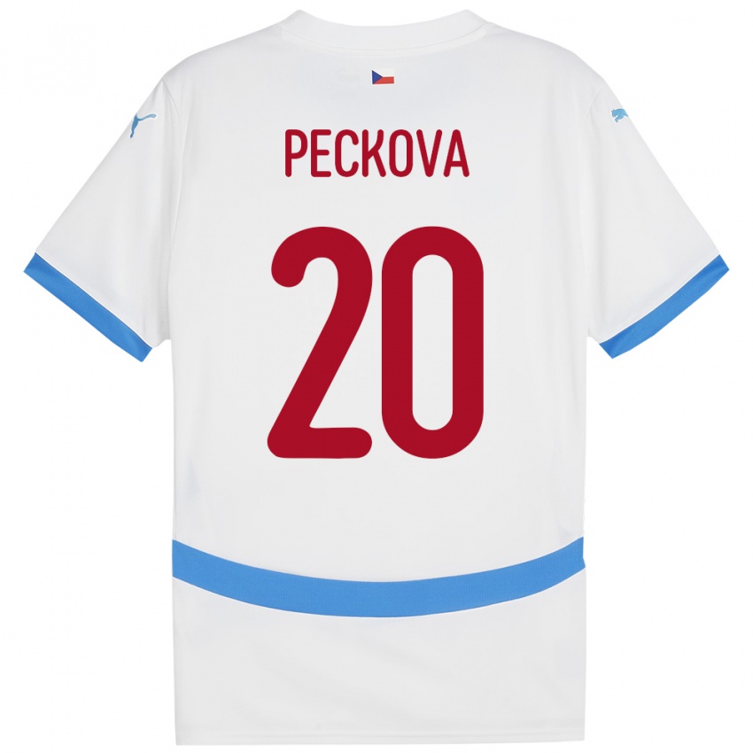 Kinder Tschechien Alena Pěčková #20 Weiß Auswärtstrikot Trikot 24-26 T-Shirt Österreich