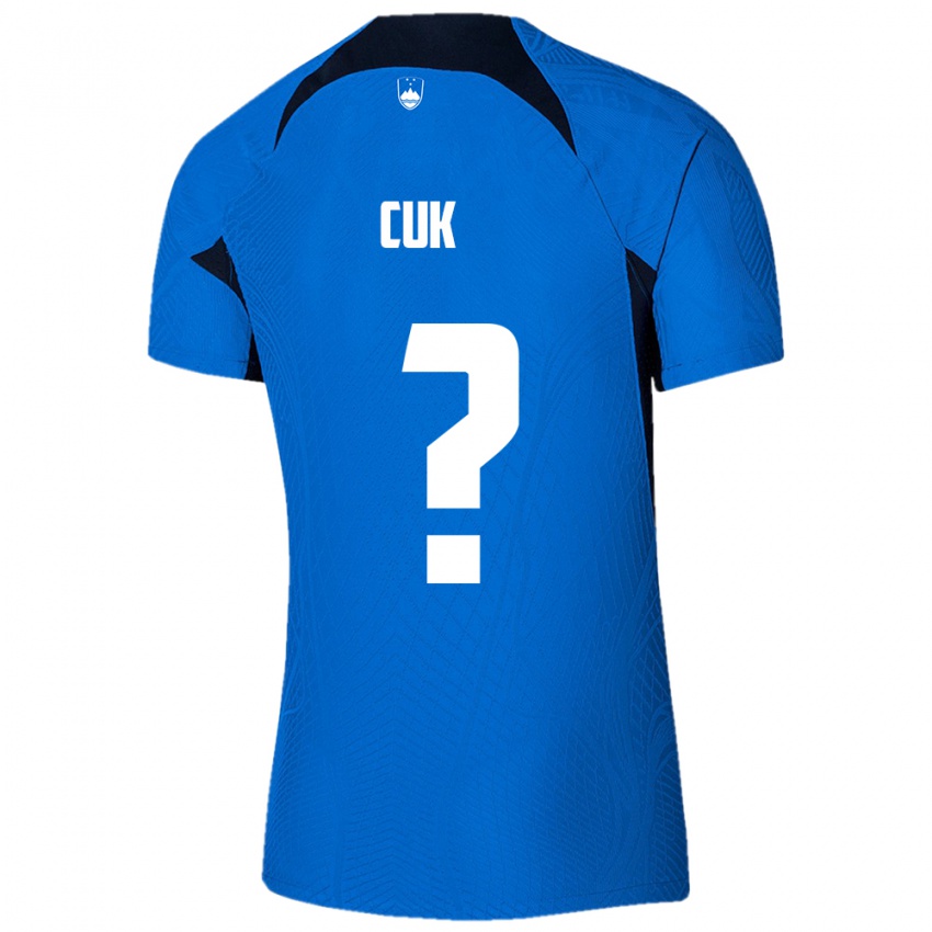 Kinder Slowenien Tine Cuk #0 Blau Auswärtstrikot Trikot 24-26 T-Shirt Österreich