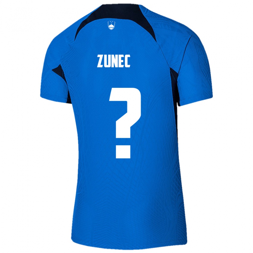 Kinder Slowenien Bor Zunec #0 Blau Auswärtstrikot Trikot 24-26 T-Shirt Österreich