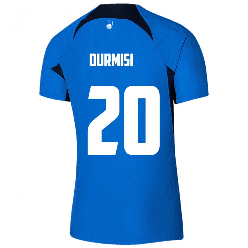Kinder Slowenien Arman Durmisi #20 Blau Auswärtstrikot Trikot 24-26 T-Shirt Österreich
