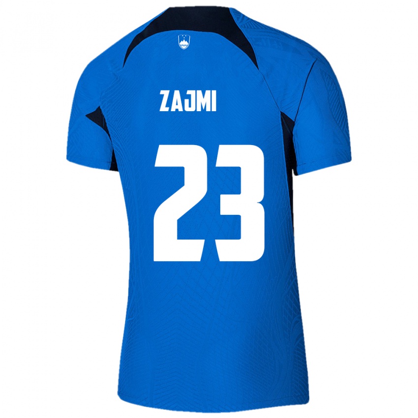 Kinder Slowenien Luana Zajmi #23 Blau Auswärtstrikot Trikot 24-26 T-Shirt Österreich