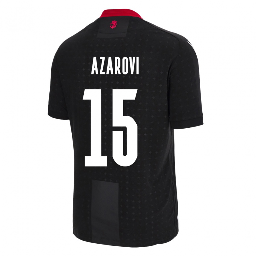 Kinder Georgien Irakli Azarovi #15 Schwarz Auswärtstrikot Trikot 24-26 T-Shirt Österreich