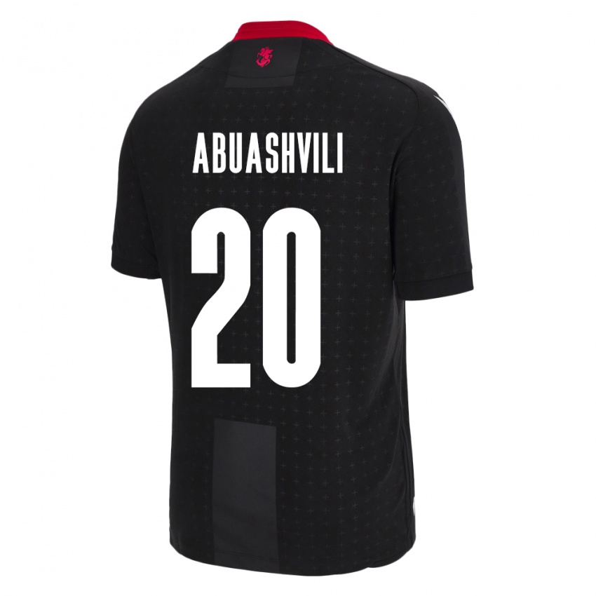 Kinder Georgien Giorgi Abuashvili #20 Schwarz Auswärtstrikot Trikot 24-26 T-Shirt Österreich