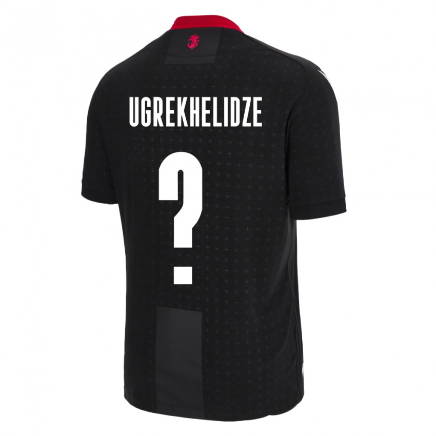 Kinder Georgien Luka Ugrekhelidze #0 Schwarz Auswärtstrikot Trikot 24-26 T-Shirt Österreich