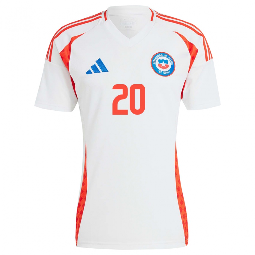 Kinder Chile Anaís Álvarez #20 Weiß Auswärtstrikot Trikot 24-26 T-Shirt Österreich