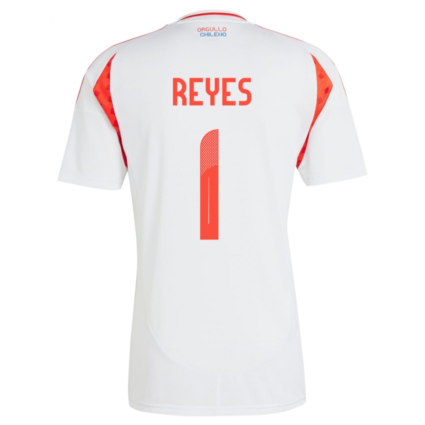 Kinder Chile Vicente Reyes #1 Weiß Auswärtstrikot Trikot 24-26 T-Shirt Österreich