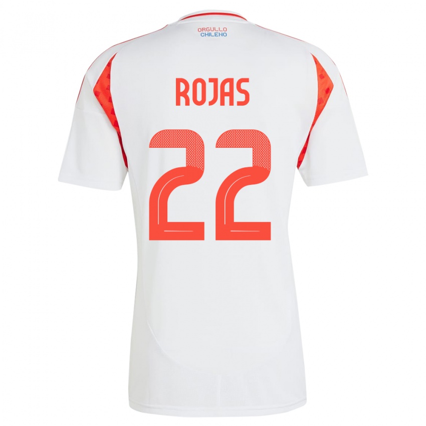 Kinder Chile Jeyson Rojas #22 Weiß Auswärtstrikot Trikot 24-26 T-Shirt Österreich