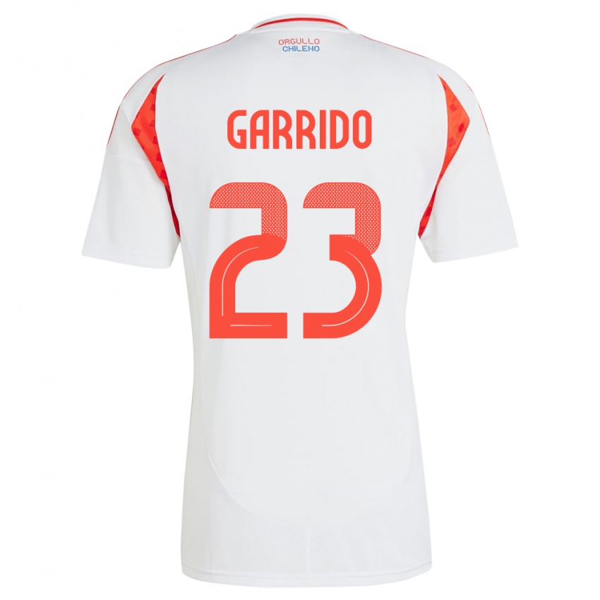 Kinder Chile Pedro Garrido #23 Weiß Auswärtstrikot Trikot 24-26 T-Shirt Österreich