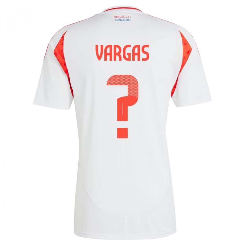 Kinder Chile Vicente Vargas #0 Weiß Auswärtstrikot Trikot 24-26 T-Shirt Österreich