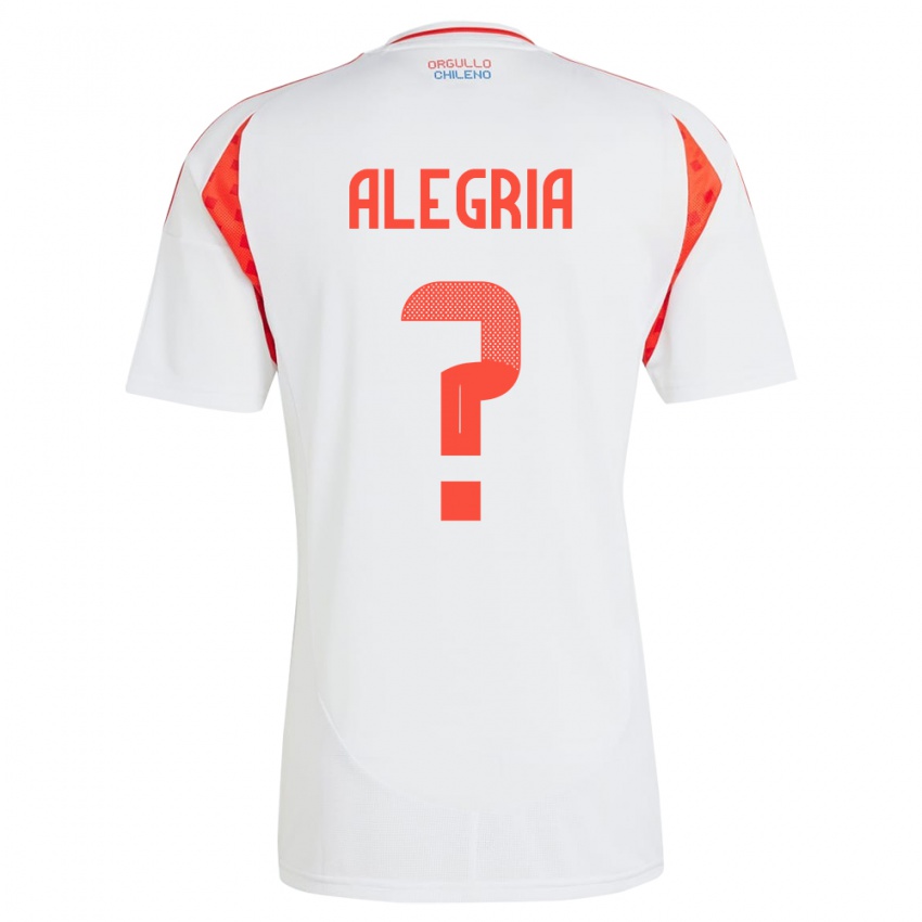 Kinder Chile Ian Alegría #0 Weiß Auswärtstrikot Trikot 24-26 T-Shirt Österreich