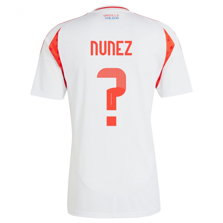 Kinder Chile Renato Nuñez #0 Weiß Auswärtstrikot Trikot 24-26 T-Shirt Österreich