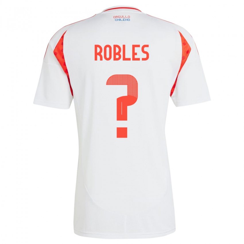 Kinder Chile Diego Robles #0 Weiß Auswärtstrikot Trikot 24-26 T-Shirt Österreich