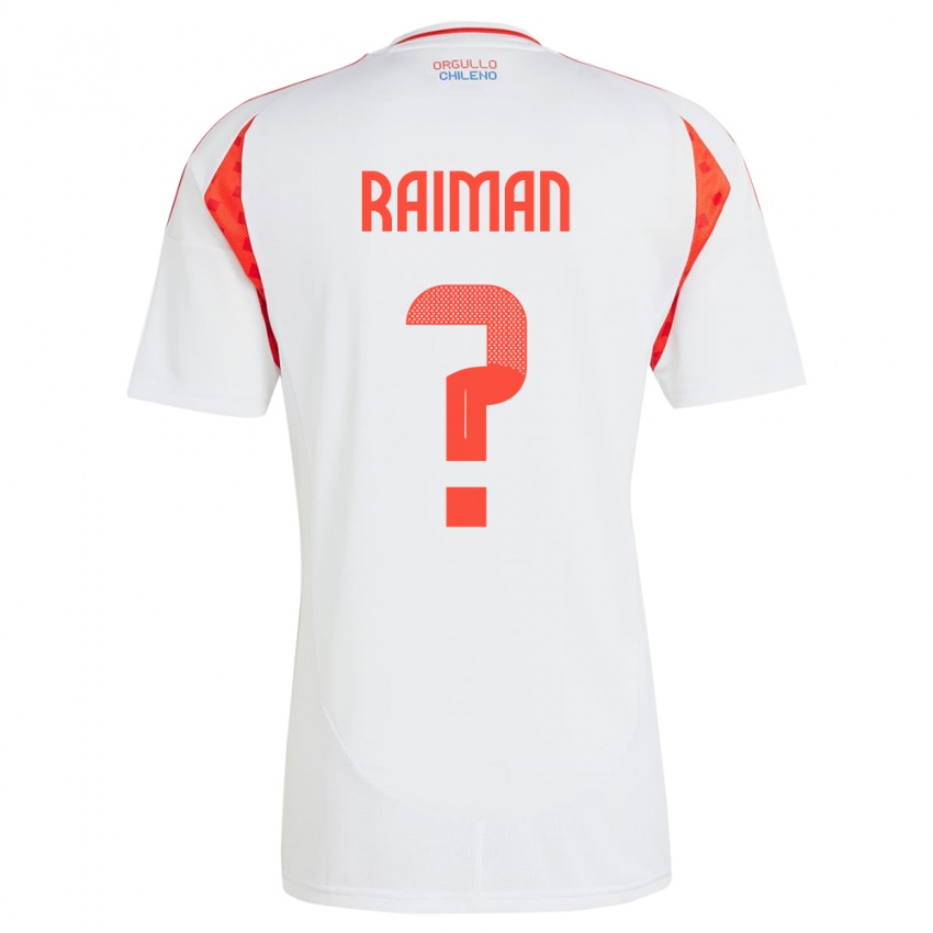 Kinder Chile Nicolás Raimán #0 Weiß Auswärtstrikot Trikot 24-26 T-Shirt Österreich