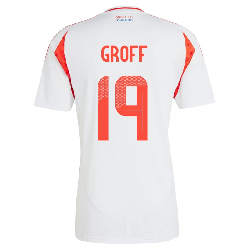 Kinder Chile Llanka Groff #19 Weiß Auswärtstrikot Trikot 24-26 T-Shirt Österreich