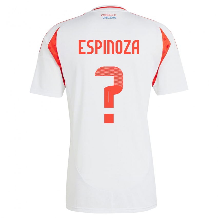 Kinder Chile Gali Espinoza #0 Weiß Auswärtstrikot Trikot 24-26 T-Shirt Österreich