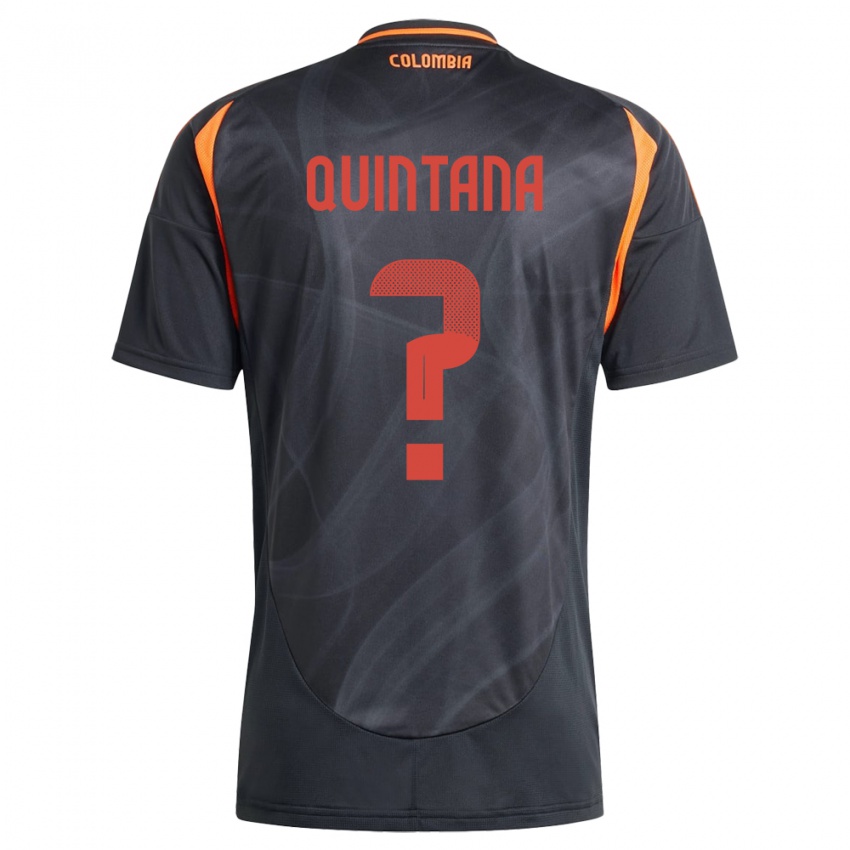 Kinder Kolumbien Juan Quintana #0 Schwarz Auswärtstrikot Trikot 24-26 T-Shirt Österreich