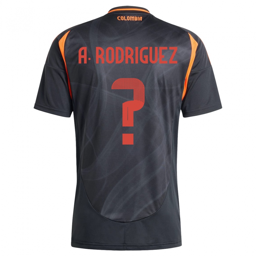 Kinder Kolumbien Andrés Rodríguez #0 Schwarz Auswärtstrikot Trikot 24-26 T-Shirt Österreich