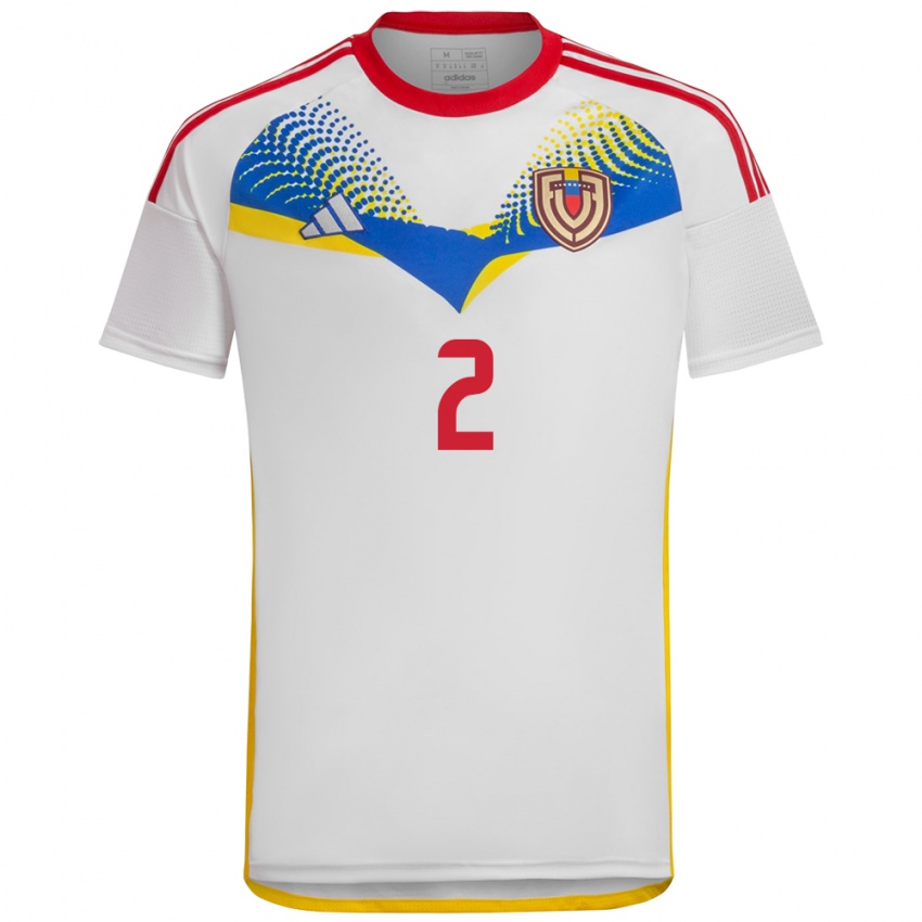 Kinder Venezuela Nahuel Ferraresi #2 Weiß Auswärtstrikot Trikot 24-26 T-Shirt Österreich