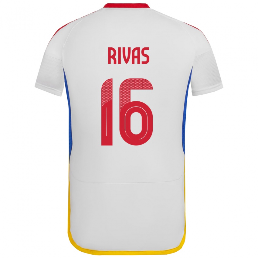 Kinder Venezuela Renne Rivas #16 Weiß Auswärtstrikot Trikot 24-26 T-Shirt Österreich