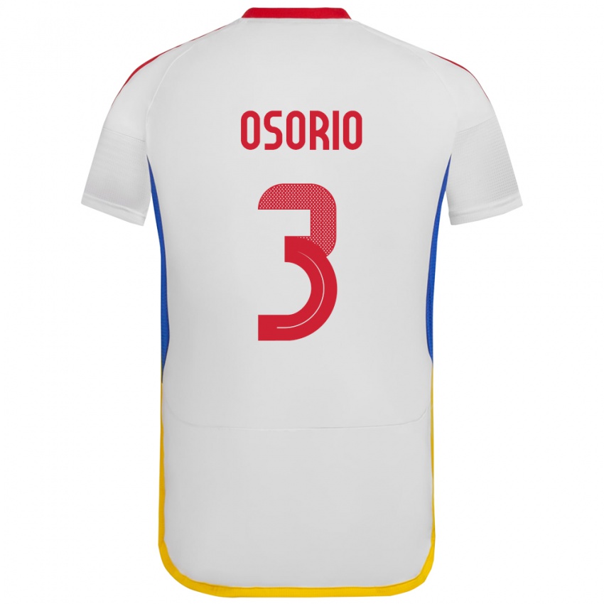 Kinder Venezuela Yordan Osorio #3 Weiß Auswärtstrikot Trikot 24-26 T-Shirt Österreich