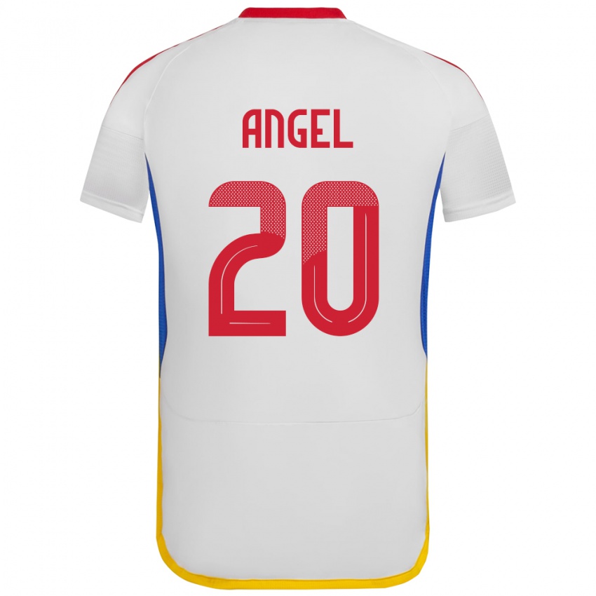 Kinder Venezuela Wilker Ángel #20 Weiß Auswärtstrikot Trikot 24-26 T-Shirt Österreich