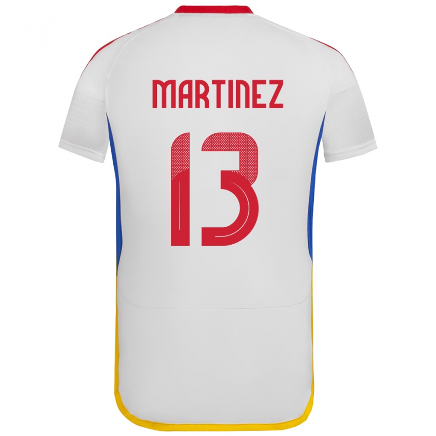 Kinder Venezuela José Martínez #13 Weiß Auswärtstrikot Trikot 24-26 T-Shirt Österreich