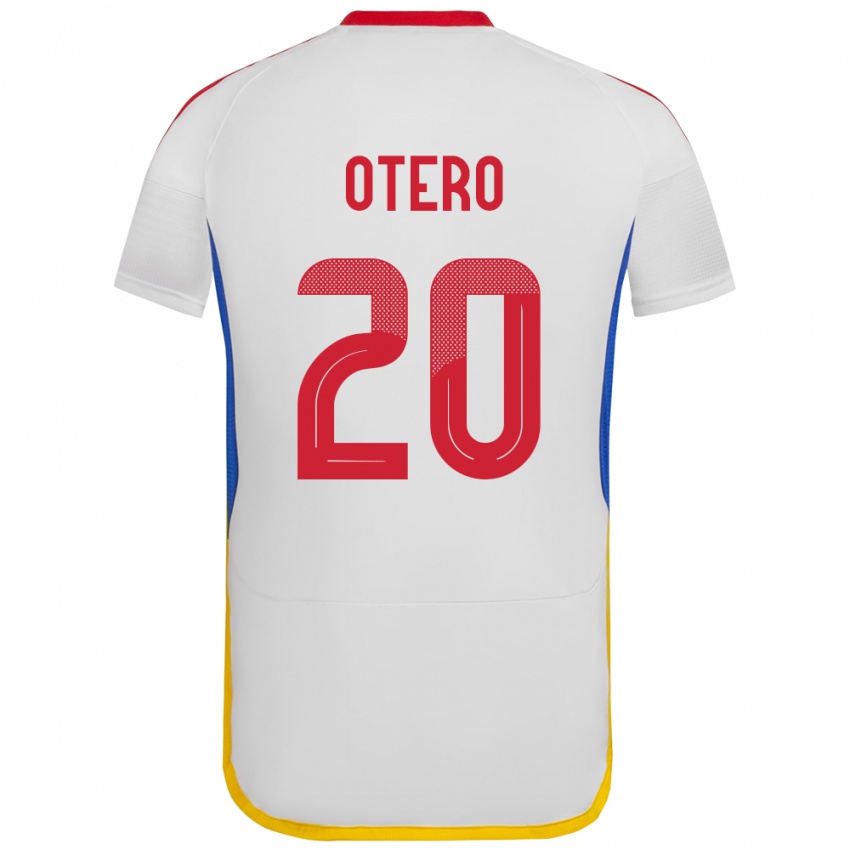 Kinder Venezuela Rómulo Otero #20 Weiß Auswärtstrikot Trikot 24-26 T-Shirt Österreich