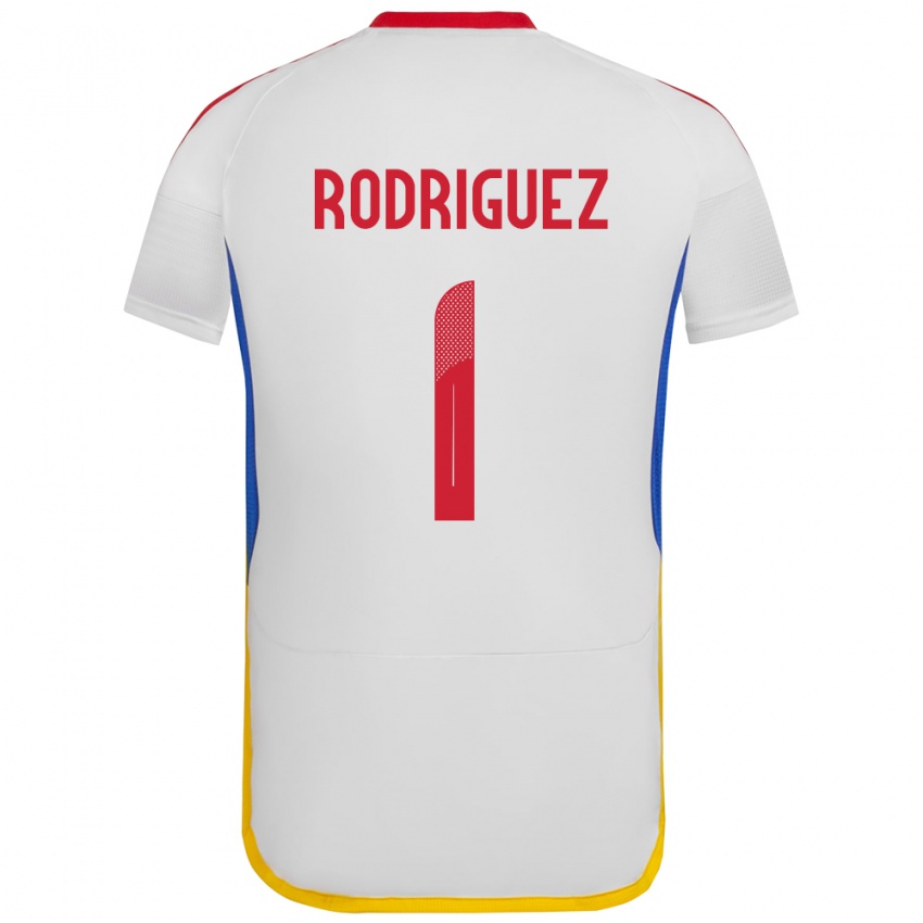 Kinder Venezuela Samuel Rodriguez #1 Weiß Auswärtstrikot Trikot 24-26 T-Shirt Österreich