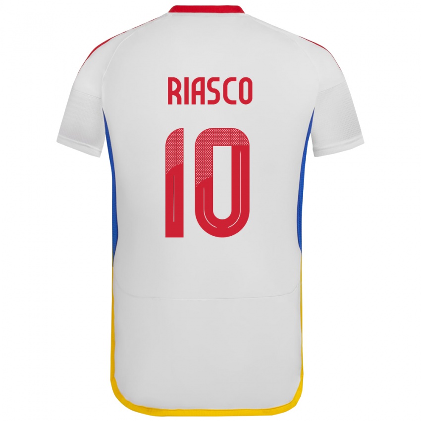 Kinder Venezuela José Riasco #10 Weiß Auswärtstrikot Trikot 24-26 T-Shirt Österreich