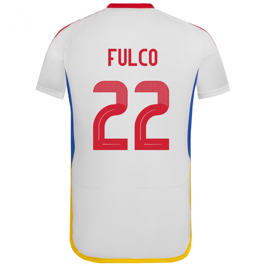 Kinder Venezuela Pedro Fulco #22 Weiß Auswärtstrikot Trikot 24-26 T-Shirt Österreich