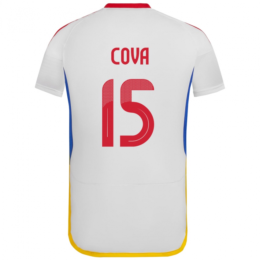 Kinder Venezuela Adrián Cova #15 Weiß Auswärtstrikot Trikot 24-26 T-Shirt Österreich