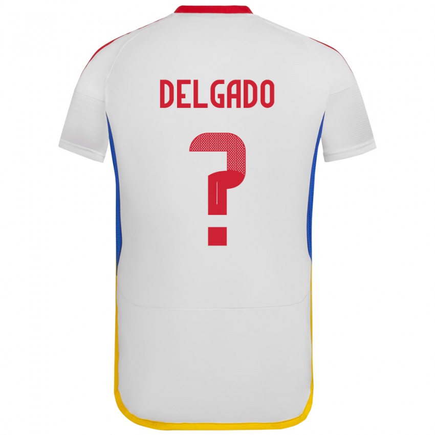 Kinder Venezuela Álex Delgado #0 Weiß Auswärtstrikot Trikot 24-26 T-Shirt Österreich