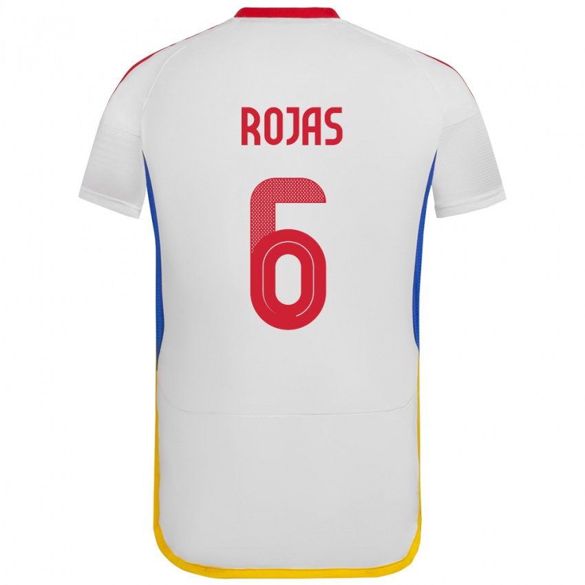 Kinder Venezuela Carlos Rojas #6 Weiß Auswärtstrikot Trikot 24-26 T-Shirt Österreich