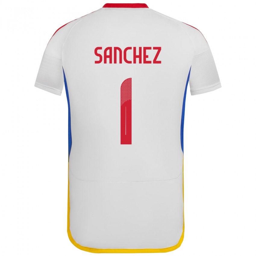 Kinder Venezuela Jorge Sánchez #1 Weiß Auswärtstrikot Trikot 24-26 T-Shirt Österreich