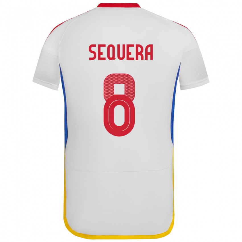 Kinder Venezuela Giovanny Sequera #8 Weiß Auswärtstrikot Trikot 24-26 T-Shirt Österreich