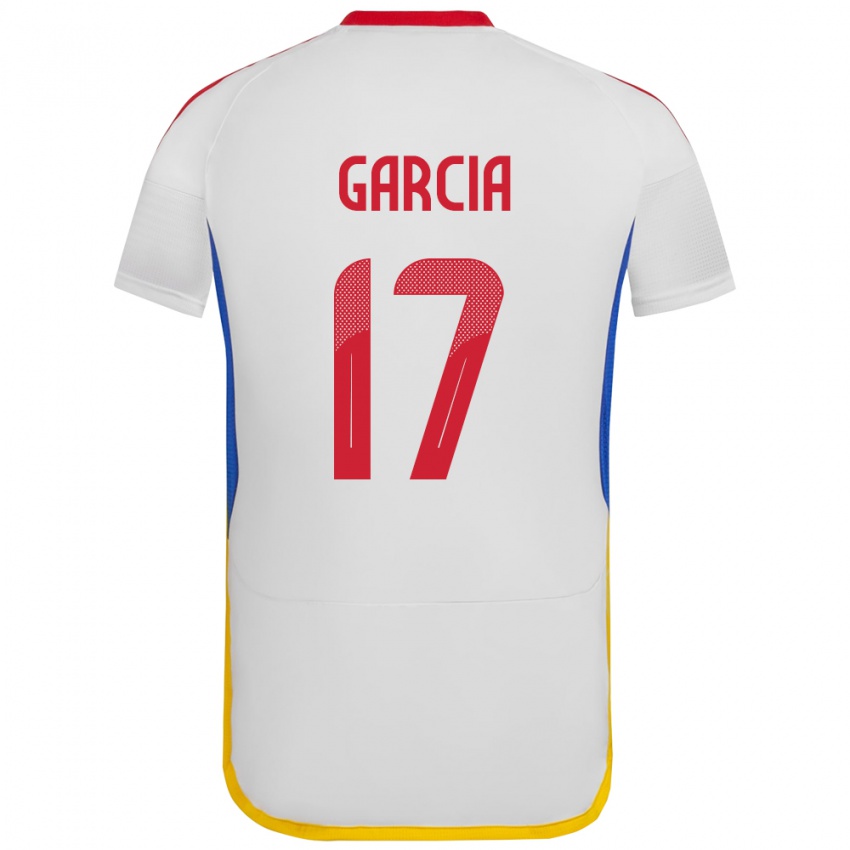 Kinder Venezuela Gabriela García #17 Weiß Auswärtstrikot Trikot 24-26 T-Shirt Österreich