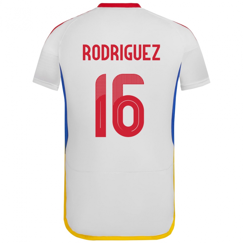 Kinder Venezuela Arianna Rodríguez #16 Weiß Auswärtstrikot Trikot 24-26 T-Shirt Österreich