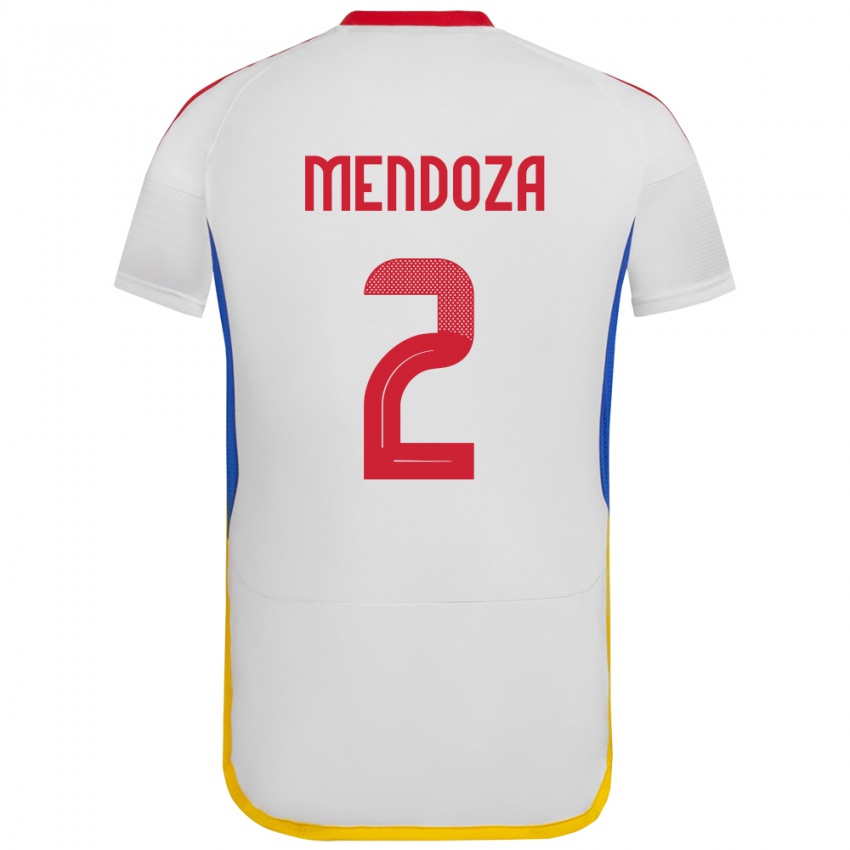 Kinder Venezuela Rafanny Mendoza #2 Weiß Auswärtstrikot Trikot 24-26 T-Shirt Österreich