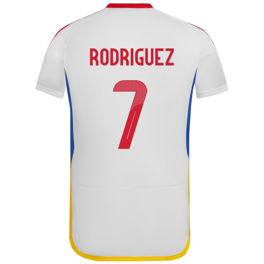 Kinder Venezuela Daniuska Rodriguez #7 Weiß Auswärtstrikot Trikot 24-26 T-Shirt Österreich