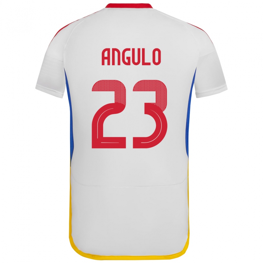 Kinder Venezuela Gabriela Angulo #23 Weiß Auswärtstrikot Trikot 24-26 T-Shirt Österreich