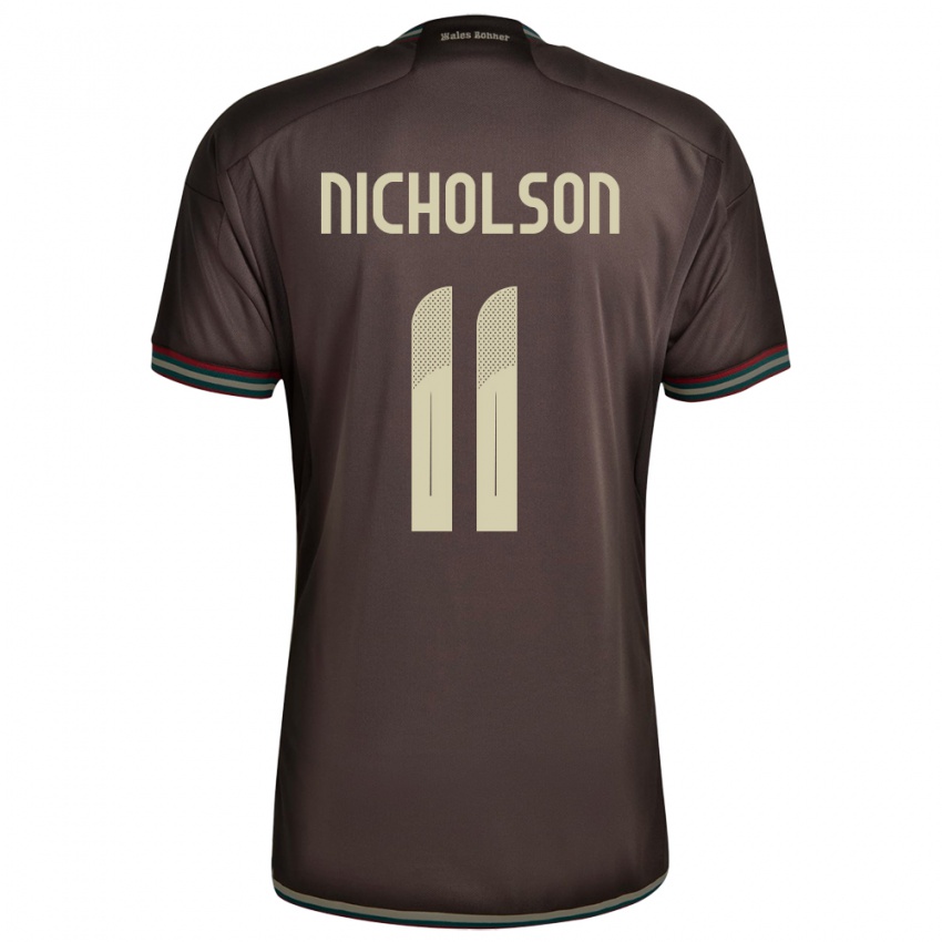 Kinder Jamaika Shamar Nicholson #11 Nachtbraun Auswärtstrikot Trikot 24-26 T-Shirt Österreich