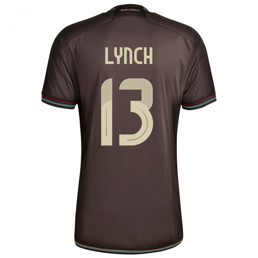 Kinder Jamaika Taywane Lynch #13 Nachtbraun Auswärtstrikot Trikot 24-26 T-Shirt Österreich