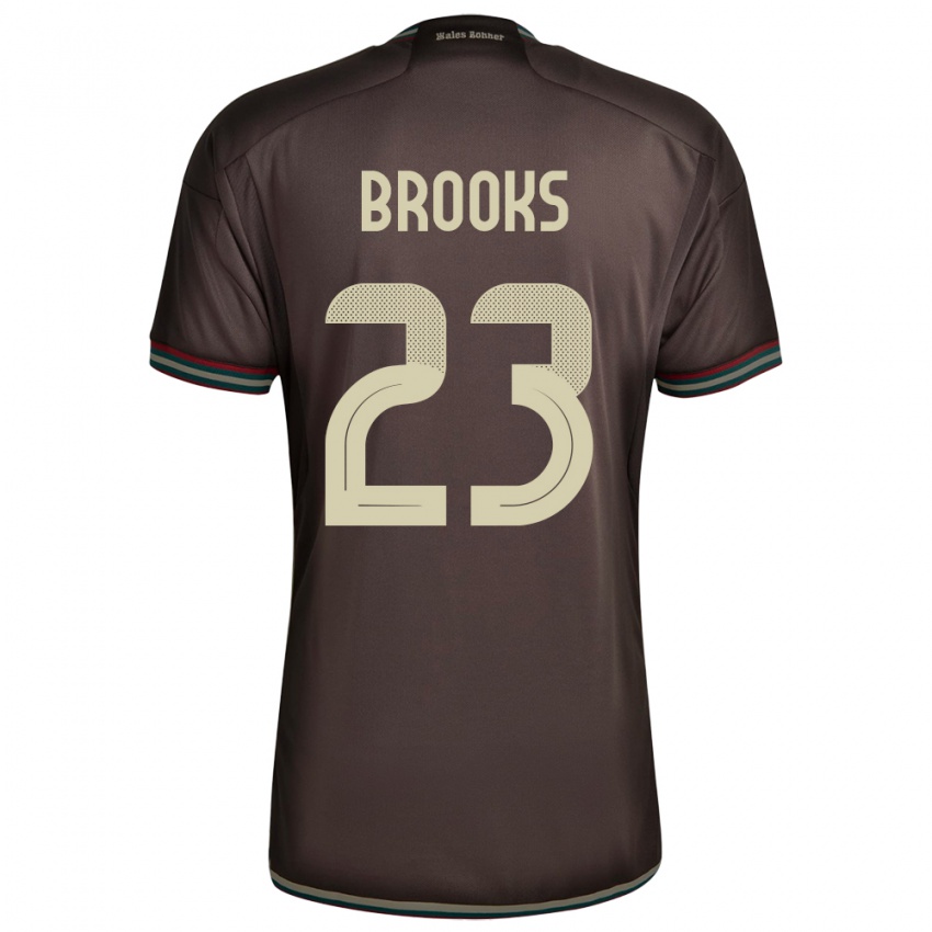 Kinder Jamaika Liya Brooks #23 Nachtbraun Auswärtstrikot Trikot 24-26 T-Shirt Österreich